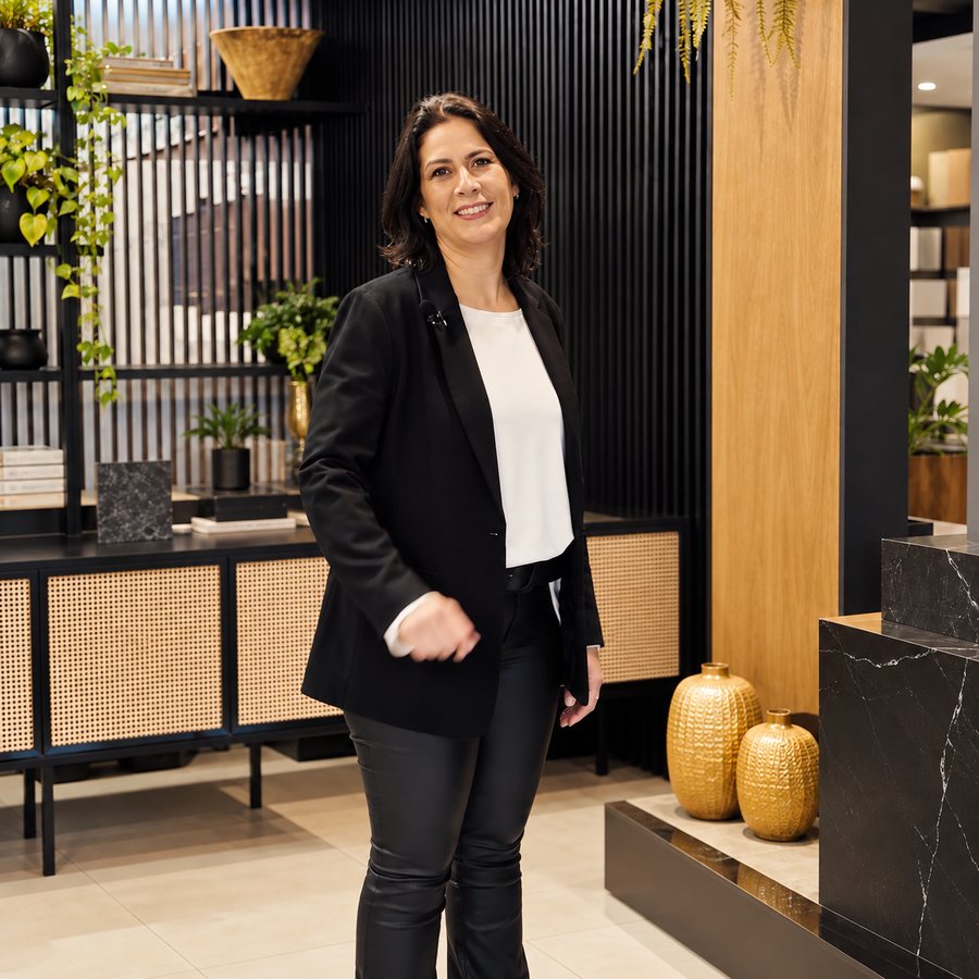 Foto de Caroline Tassinari Bonfada, fundadora da Estilo In